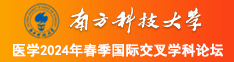 乱伦曰B视频南方科技大学医学2024年春季国际交叉学科论坛